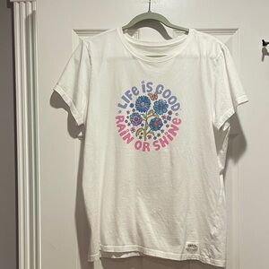 Life is Good woman’s tee shirt.